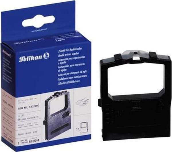 Pelikan Ribbon til Oki ML 182/390 Nylon Sort printerbånd
