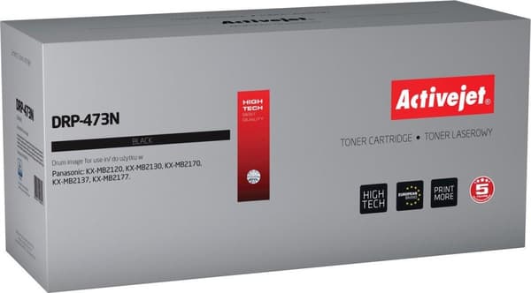 ActiveJet DRP-473N trumenhet för Panasonic-skrivare; ersättning Panasonic KX-FAT473X; Överlägsen; 10 000 sidor; svart.