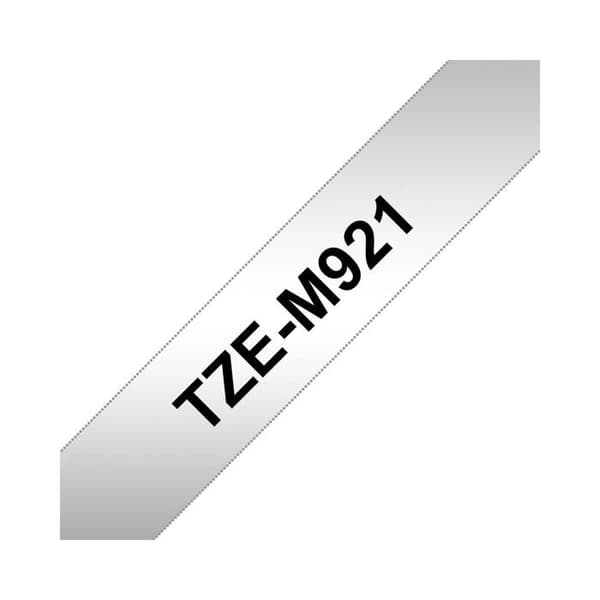 Ruban laminé - Brother - TZeM921 - Svart på matt silver - 0,9 cm x 8 m - Kompatibel med P-Touch