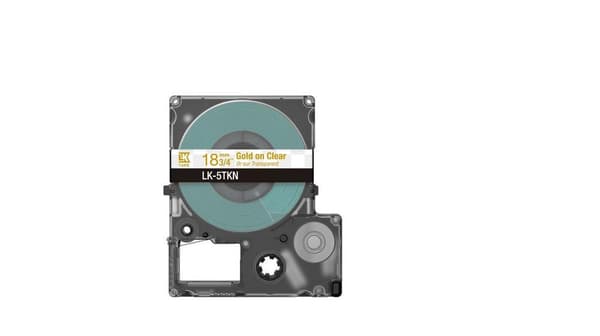Epson LK-5TKN Gold, läpinäkyvä
