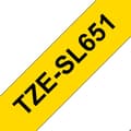 Miniatyrbild 3 av 3: Brother TZe-S651 färgband - Extra stark vidhäftning - Gul - 24mm x 8m