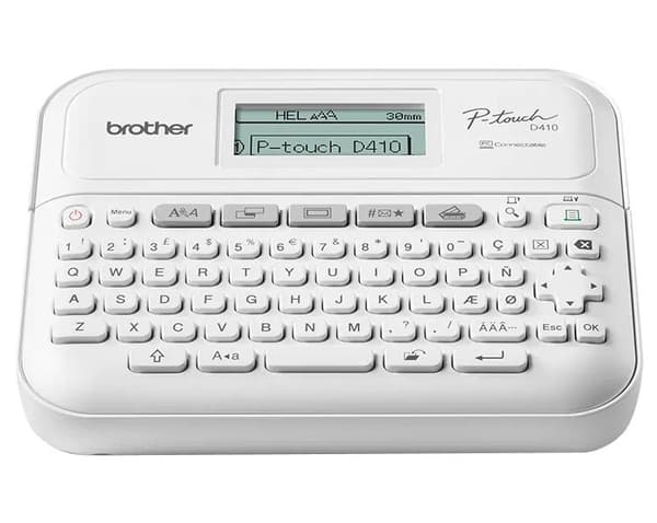 BROTHER PTD410VPYJ1 Label printer PT-D410VP desktop TZe 3.5-18mm easy-to-read graphic display P-touch carrying case