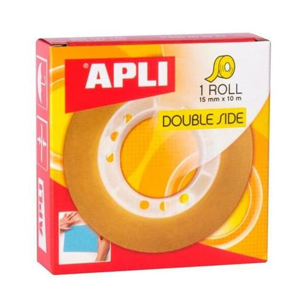 Apli Dubbelhäftande Tejp 15 X10 M 20 Enheter