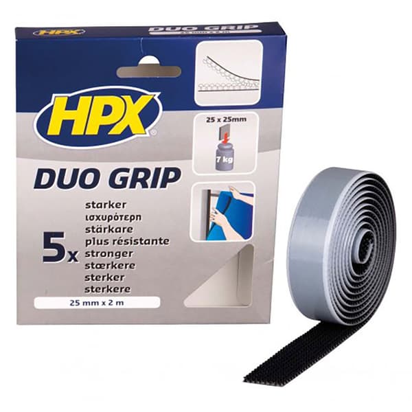 Hpx Duo Grip -palautettava Kiinnitysteippi 25 Mm X 2 M