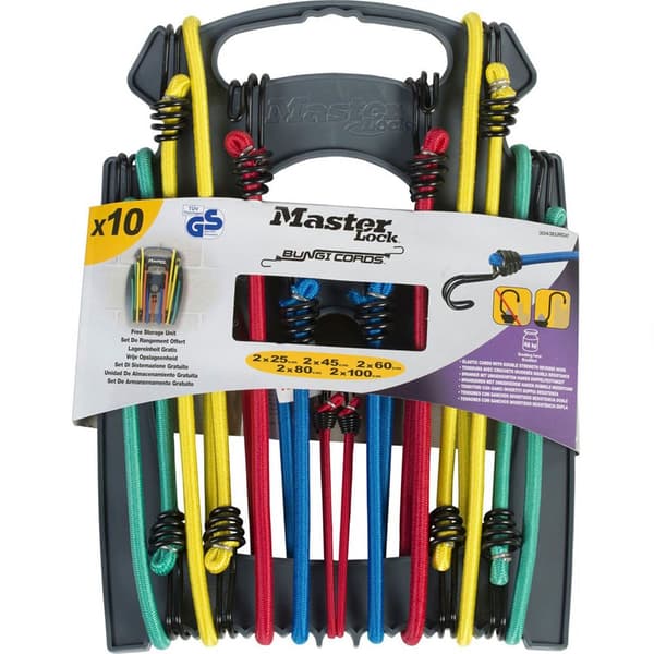 Master Lock Elastiskt Band Med Krok 3043eurdat 10 Enheter Flerfärgad