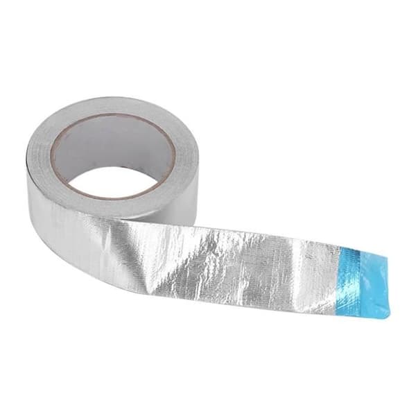 Pwshymi aluminiumfolietejp Värmebeständig aluminiumfolietejp, självhäftande DIY-fixering 50 mm bredd