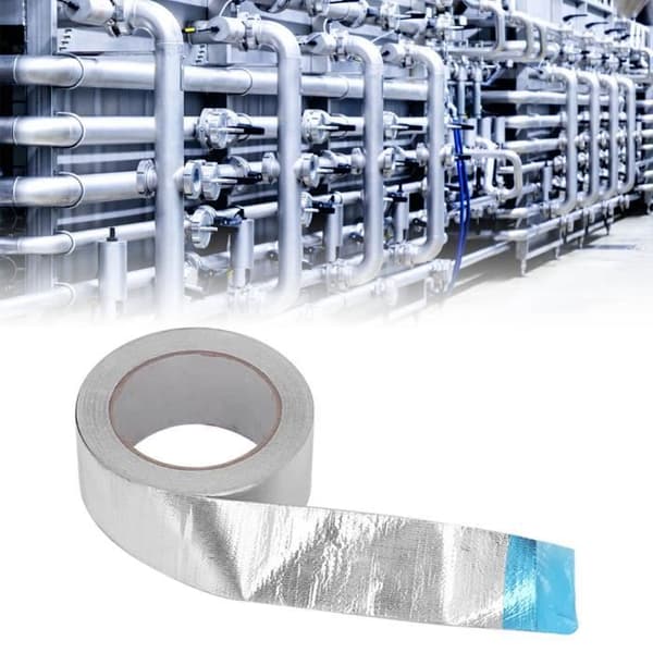 Pwshymi aluminiumfolietejp Värmebeständig aluminiumfolietejp, självhäftande DIY-fixering 50 mm bredd