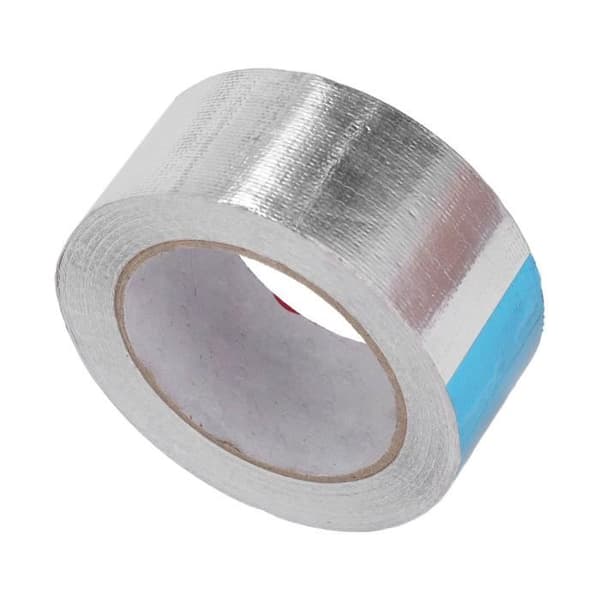YOSOO självhäftande tejp Aluminiumfolietejp Termiskt värmebeständigt silverlim för isolering