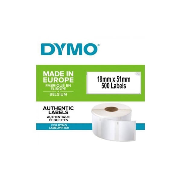 DYMO LabelWriter multifunktionsetiketter - 1 rulle med 500 etiketter - 19 mm x 51 mm