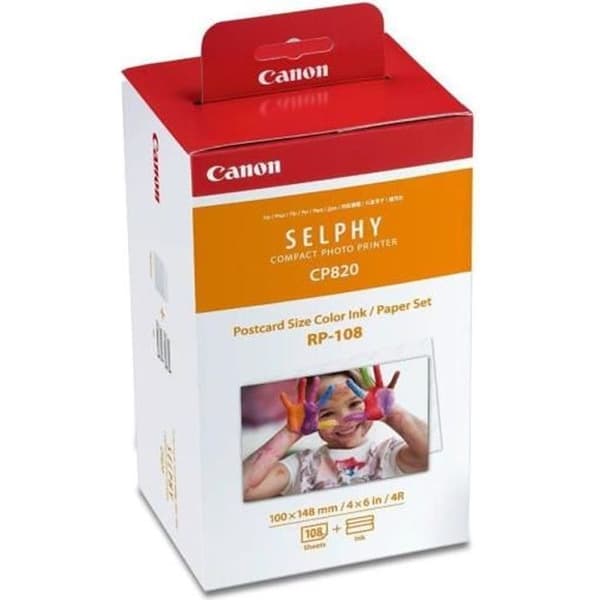 Canon bläckpatron FOTOPAPPER 108 UTSKRIFTER 100 X 148MM + 2 KASSETTER