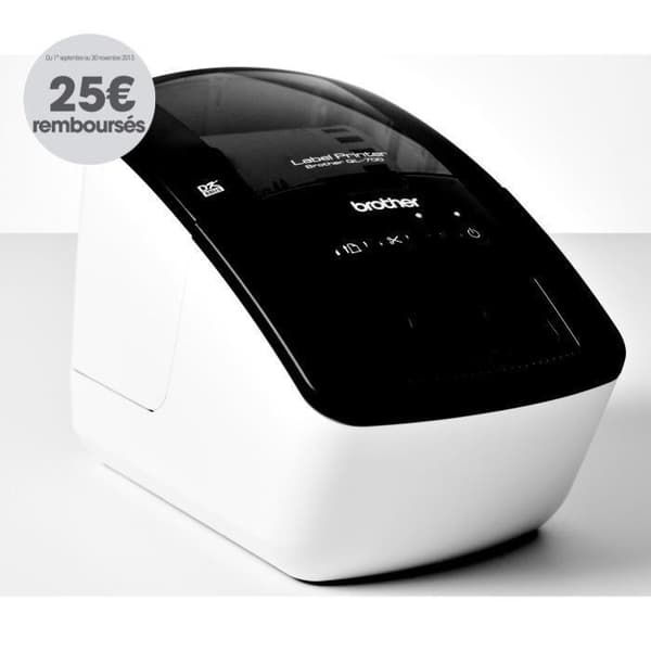 Etikettskrivare - BROTHER QL-700 Etikettskrivare - Termiskt papper - USB