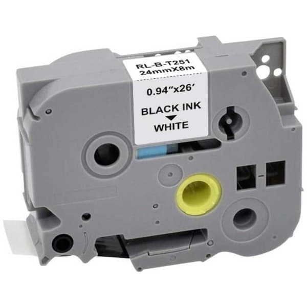 Renkforce RF-LT-BTZe251 färgband kompatibel ersätter Brother TZe-251 24 mm Bandfärg: vit polsk färg