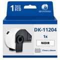 Miniatyrbild 1 av 3: Brother Dk11204 kompatibla etiketter 17Mm X 54Mm förskuret termopapper