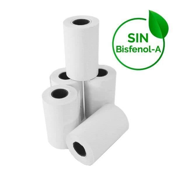 Förpackning med 10 rullar bisfenol A fritt termopapper 57x35mm