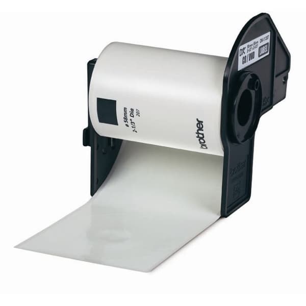 Brother CD/DVD-etiketter - DK11207 - Vit - QL500/550-kompatibel