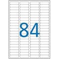 Miniatyrbild 2 av 2: Flerfunktionsetiketter A4 46 x 11,1 mm - APLI - Kartong med 8400 - Bläckstråle, laser - Permanent lim - Vit