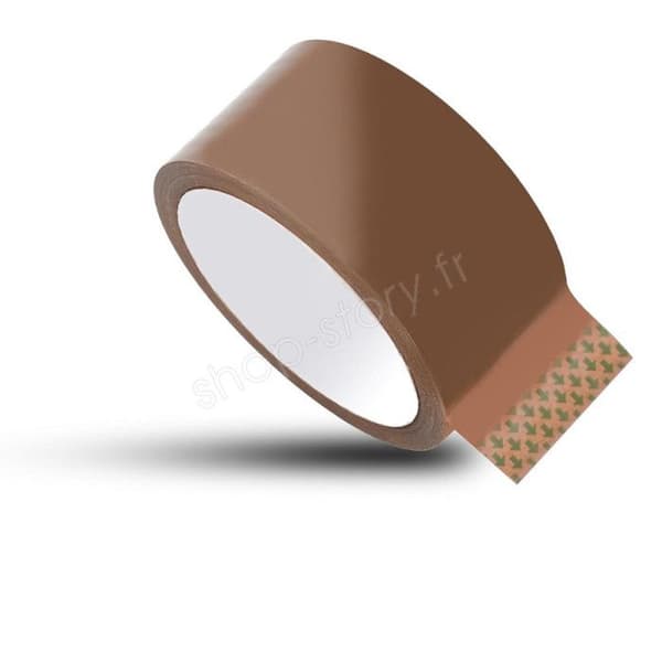 Rullarna av tejp - BROWNTAPE - Pack med 6 - 50M x 48mm - Brun - Akryl
