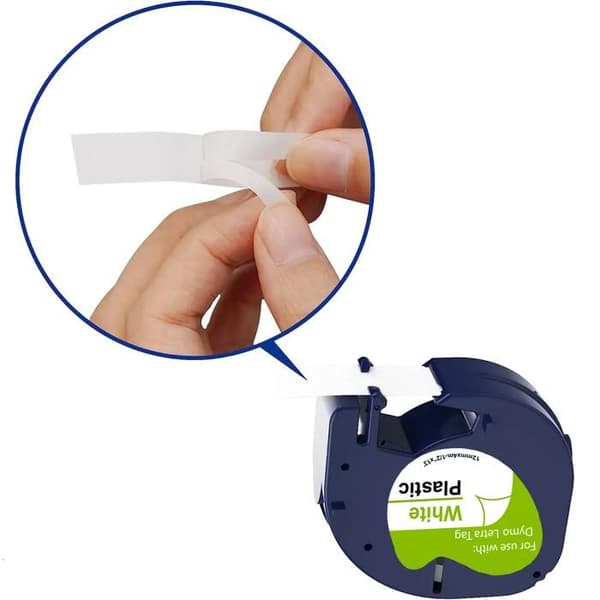 Etiketter - Phonillico® - Kompatibel med Dymo LetraTag - 5 färger - 12mm x 4m - Plastikk