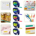 Miniatyrbild 6 av 6: Etiketter - Phonillico® - Kompatibel med Dymo LetraTag - 5 färger - 12mm x 4m - Plastikk