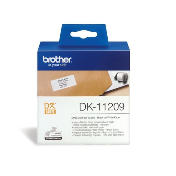 BROTHER P-TOUCH DK-11209 adressetiketter - 29x62mm - 800 etiketter
