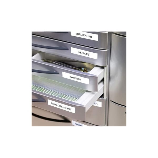 DYMO LabelManager - Paket med 10 D1-bandkassetter - Svart/Vit - 9 mm x 7 m