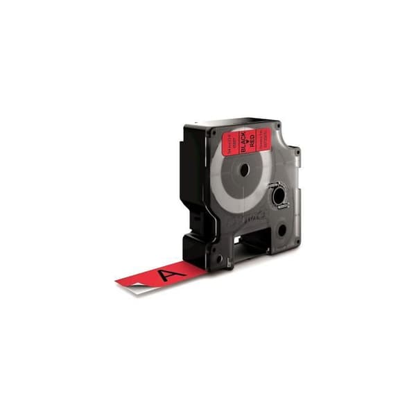DYMO LabelManager tejpkassett D1 19mm x 7m Svart/Röd (kompatibel med LabelManager och LabelWriter Duo)