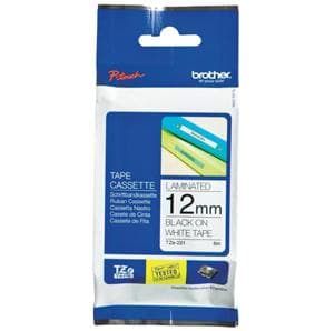 Brother TZe N231 - Ikke-lamineret tape - sort på hvidt - rulle (1,2 cm x 8 m) - 1 rulle(r) (TZEN231)