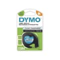 Miniatyrbild 2 av 4: DYMO LetraTag Plasttejp 12mm x 4m Svart/Transparent