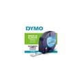 Miniatyrbild 1 av 4: DYMO LetraTag Plasttejp 12mm x 4m Svart/Transparent