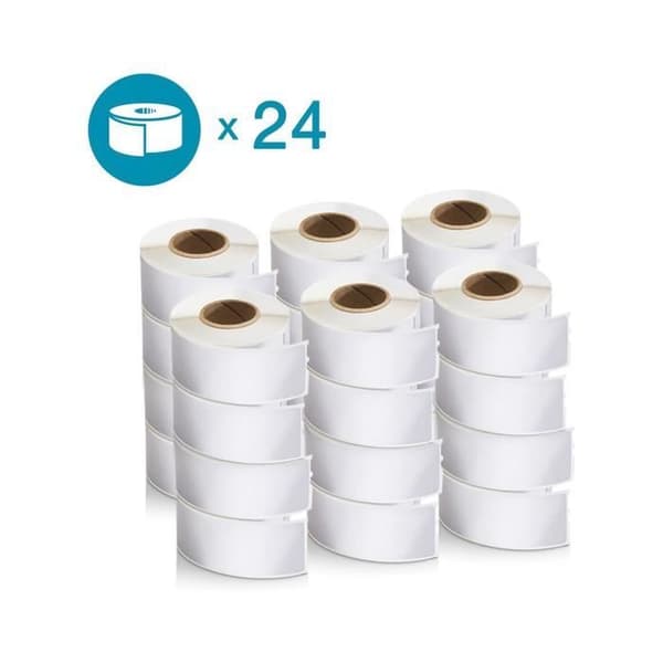 Paket med 24 rullar med standardadressetiketter 28mm x 89mm - DYMO