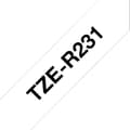 Miniatyrbild 2 av 2: BROTHER Ribbon - TZER231 - Svart på vitt 12 mm - Qt 1