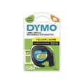 Miniatyrbild 2 av 3: DYMO LetraTag Plasttejp 12mm x 4m Svart/Gul (kompatibel med DYMO LetraTag LT100H)