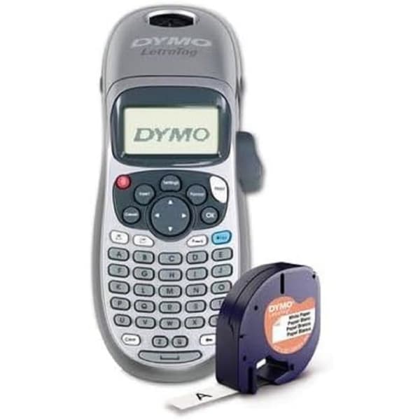 Etikettmaskin - DYMO - LetraTag LT-100H - Silver - Termisk - Ingår: Batterier