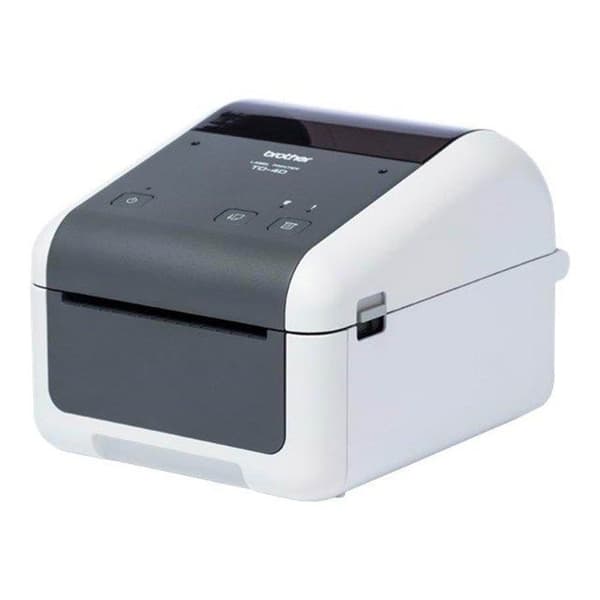Etikettmaskin - BROTHER - TD-4520DN - 300 x 300 dpi - 152 mm/sek - USB 2.0, LAN Grå, Vit