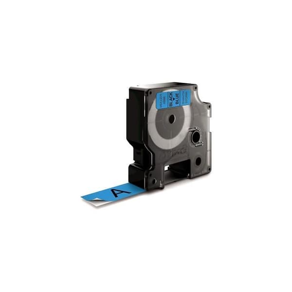 DYMO LabelManager tejpkassett D1 19mm x 7m Svart/Blå (kompatibel med LabelManager och LabelWriter Duo)