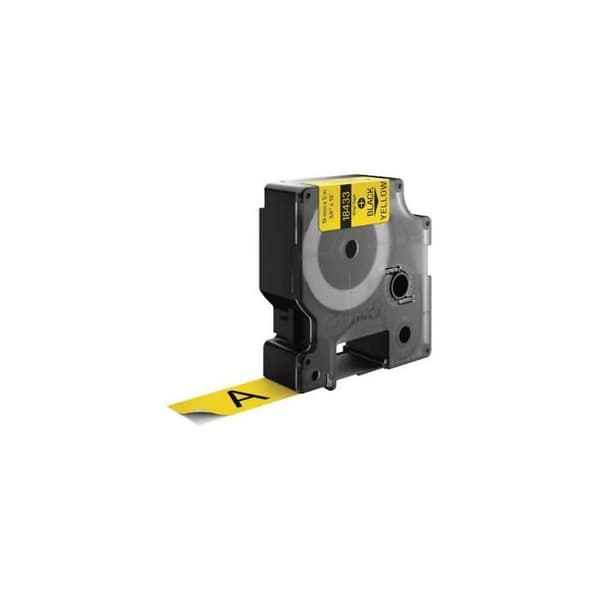 DYMO Rhino - Industriella vinyletiketter 19 mm x 5,5 m - Svart på gult