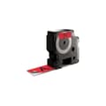 Miniatyrbild 3 av 4: DYMO LabelManager tejpkassett D1 24mm x 7m Svart/Röd (kompatibel med LabelManager och LabelWriter Duo)