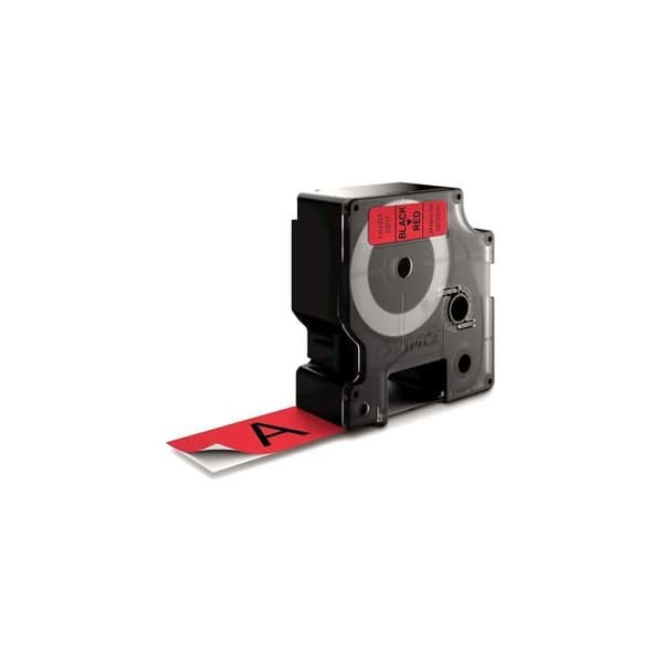 DYMO LabelManager tejpkassett D1 24mm x 7m Svart/Röd (kompatibel med LabelManager och LabelWriter Duo)