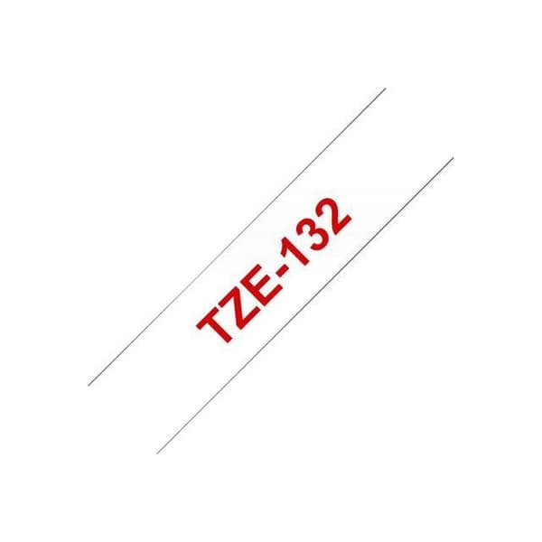 Brother TZe 133 laminerad tejp - blå på genomskinlig - 1 rulle (1,2 cm x 8 m)