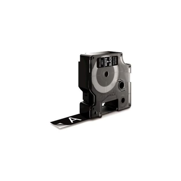DYMO - LabelManager tejpkassett D1 19mm x 7m - Vit/Svart - Kompatibel med LabelManager och LabelWriter Duo