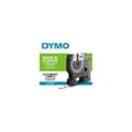Miniatyrbild 1 av 4: DYMO Rhino - självhäftande industriella polyesteretiketter, 9 mm x 5,5 m, svart på vitt
