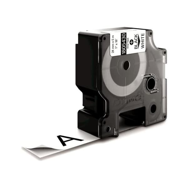 DYMO Rhino - Industriell vinyletiketttejp 24 mm x 5,5 m - Svart på vitt