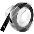 Miniatyrbild 1 av 3: Tejp - DYMO - 3D - 9 mm - Svart - Vit - 3 m