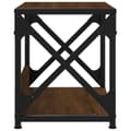Miniatyrbillede 5 af 9: vidaXL printerstativ 2 hylder 44x26x31,5 cm konstrueret træ brun eg