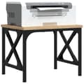 Miniatyrbillede 3 af 9: vidaXL printerstativ 40x30x31 cm konstrueret træ sort