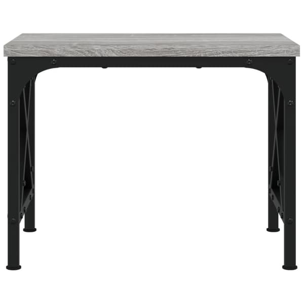 vidaXL printerstativ 40x30x31 cm konstrueret træ grå sonoma-eg