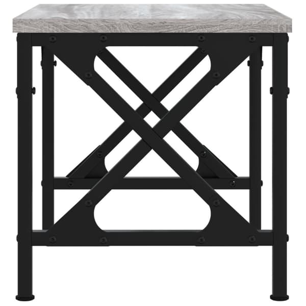 vidaXL printerstativ 40x30x31 cm konstrueret træ grå sonoma-eg