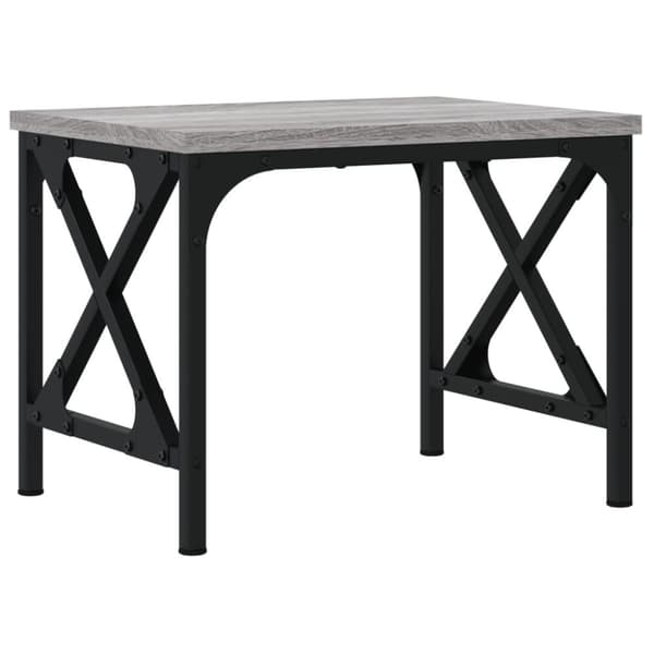 vidaXL printerstativ 40x30x31 cm konstrueret træ grå sonoma-eg