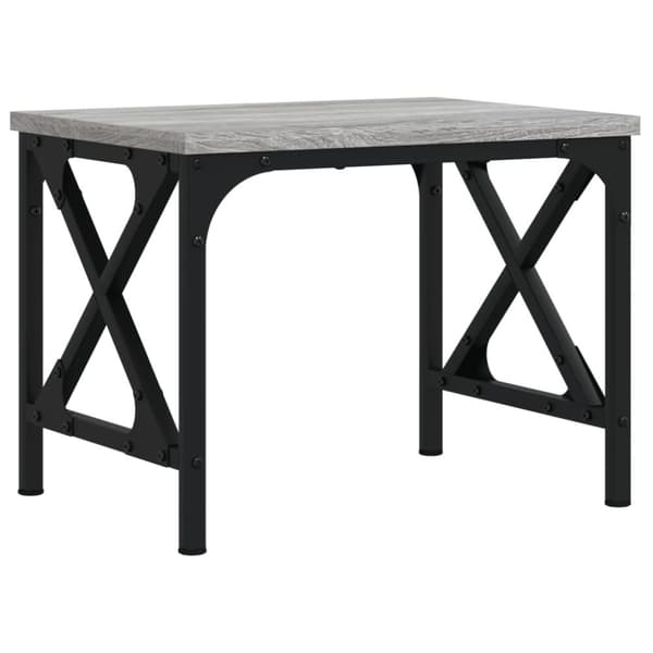vidaXL printerstativ 40x30x31 cm konstrueret træ grå sonoma-eg