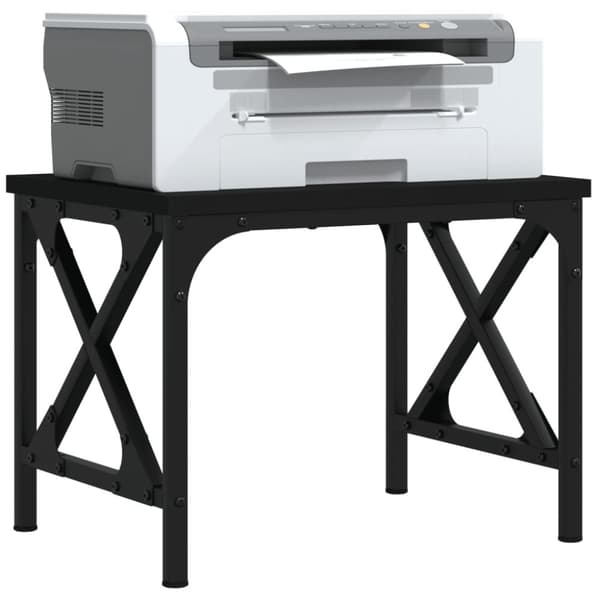 vidaXL printerstativ 40x30x31 cm konstrueret træ sort